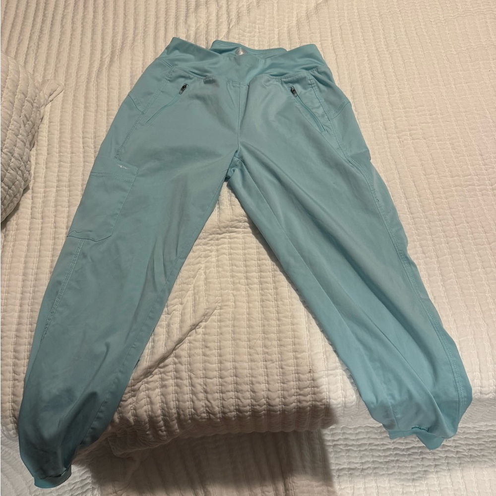 Healing Hands Teal Jogger Pants